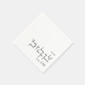 手書きラブノート |個人Touch結婚ズ スタンダードカクテルナプキン (角)