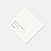 手書きラブノート |個人Touch結婚ズ スタンダードカクテルナプキン (角)