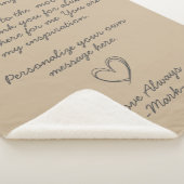 手書きラブレターまたはメッセージ    シェルパブランケット (3/4)