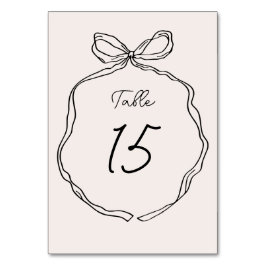 手書きリお洒落ボ縁どン テーブルナンバー