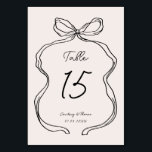 手書きリお洒落ボ縁どン テーブルナンバー<br><div class="desc">手描きリボンでコーディネートする縁どように設計されたこのテーブル番号は、手書きフォントとシックでシックなリボンを備えた人気がある。このもしデザインでゲストの注目を集めたいユニークと、このスイートはあなたにぴったりだ。レイアウト、フォント、文字サイズの変更など、このデザインの高度なカスタマイズを行うには、上クリックの「」ボタカスタマイズンを使用してください。何か連絡質問があれば私に頼む！</div>