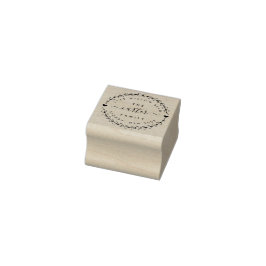 手書きリースファミリ名差出人住所 ラバースタンプ