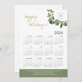 手書きリースロゴはこちら2024カレンダー シーズンカード (正面/裏面)