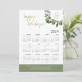 手書きリースロゴはこちら2024カレンダー シーズンカード (スタンド正面)