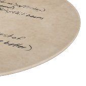 手書きレシピファミリのキープスカスタムペース写真 カッティングボード (角)