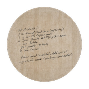 手書きレシピファミリのキープスカスタムペース写真 カッティングボード