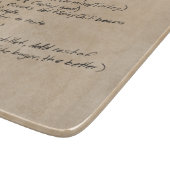 手書きレシピファミリのキープスカスタムペース写真 カッティングボード (角)