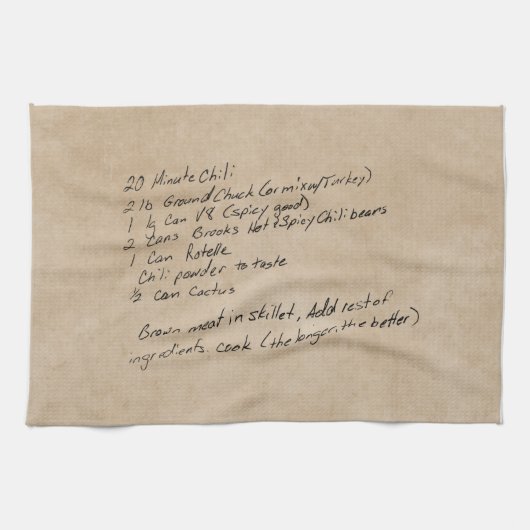 手書きレシピファミリーキープサケカスタムの写真 キッチンタオル (横)