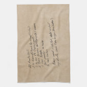 手書きレシピファミリーキープサケカスタムの写真 キッチンタオル (縦)