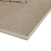 手書きレシピ家族記念カスタム写真 カッティングボード (角)