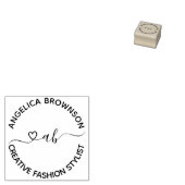 手書きレタリングハート ラバースタンプ (押印)