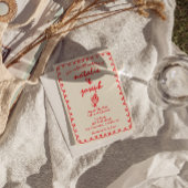 手書きレトロファンキーユニーク予測できなの結婚値 招待状