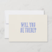 手書きレトロ予測できな落書きQRコー結婚ド 出欠カード (裏面)