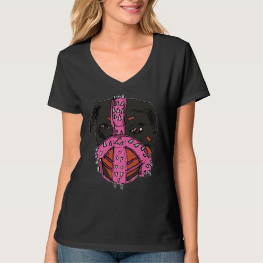 手書きロットワイラー31 Tシャツ (正面)