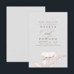 手書きワイルドフラワーライトグレー日付を保存 セーブザデート<br><div class="desc">手書きのバラ金ゴールドワイルドフラワーのライトグレーは日付カードを除く</div>