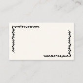 手書きヴィンテージお洒落名札 プレイスカード (正面)