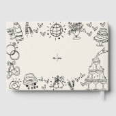 手書きヴィンテージお洒落結婚の ゲストブック (裏面)