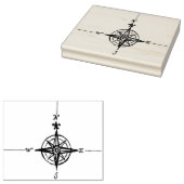 手書きヴィンテージコンパスラバーアートスタンプ ラバースタンプ (押印)