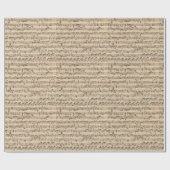 手書きヴィンテージシート音楽ノート ラッピングペーパー (フラット)