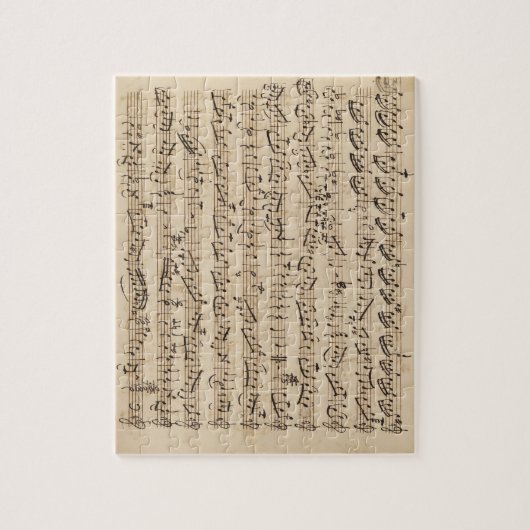 手書きヴィンテージシート音楽パズル ジグソーパズル (縦)