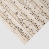 手書きヴィンテージシート音楽ベージュティッシュペーパー 薄葉紙 (詳細)