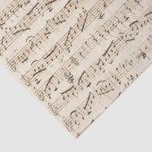 手書きヴィンテージシート音楽ベージュティッシュペーパー 薄葉紙 (詳細)