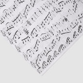 手書きヴィンテージシート音楽（白） 薄葉紙 (詳細)