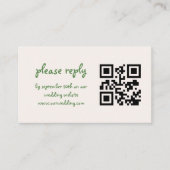 手書きヴィンテージフランスのグお洒落ロ結婚ング エンクロージャーカード (正面)