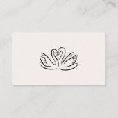 手書きヴィンテージフランスのブラックお洒落結婚ズ エンクロージャーカード (裏面)