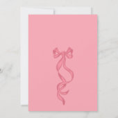 手書きヴィンテージレトロリボン結婚落書き 招待状 (裏面)