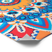 手書きヴィンテージ：イスラムの装飾要素 ポスター (角)