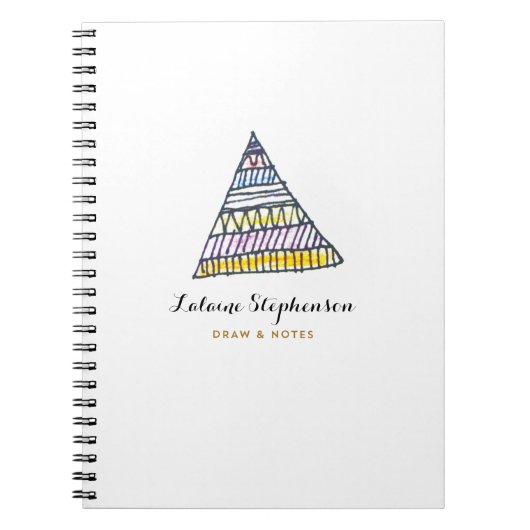 手書き三角形 ノートブック (正面)