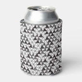 手書き三角形：ヴィンテージ抽象芸術。 缶クーラー (缶正面)