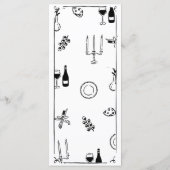 手書き予測できなのメ結婚ニュー メニュー (裏面)