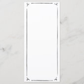 手書き予測できな手書き結婚の メニュー (裏面)