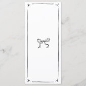 手書き予測できな手書き結婚の メニュー (裏面)