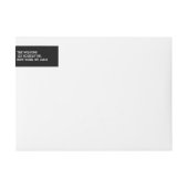 手書き信じ |ホリデーフォト差出人住所 ラップアラウンドラベル (正面)