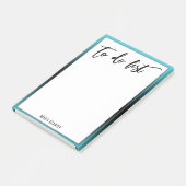 手書き入力でアクア黒を表示グラデーション縁どする ポストイット (アングル)