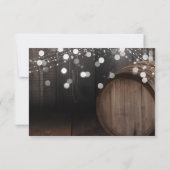 手書き入力で親切に返信する木製のバレル&ライト 出欠カード (裏面)