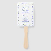 手書き入力と手書き結婚式 プログラム ハンドファン (正面)