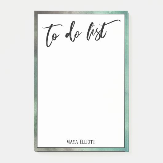 手書き入力の一覧(茶色の緑縁ど) ポストイット (正面)