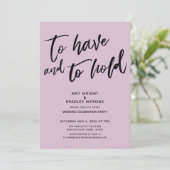 手書き入力を保持する披露宴 招待状 (スタンド正面)