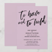 手書き入力を保持する披露宴 招待状 (正面/裏面)