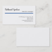 手書き入力プレーンクリエイティブのミニマルモダンリスト 名刺 (正面/裏面)