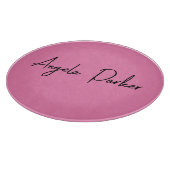 手書き入力プレーンシンプルプロフェッショナルピンク カッティングボード (角)