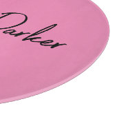 手書き入力プレーンシンプルプロフェッショナルピンク カッティングボード (角)