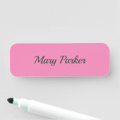 手書き入力プレーンシンプルプロフェッショナルピンク 名札 (インサイチュ)