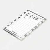 手書き入力リスト白銀ストライプ色の文字、線 ポストイット (アングル)