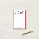 手書き入力一覧に明るいさくらんぼ赤縁ど ポストイット (デスク上)