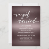 手書き入力- 得 We 結婚した Overバラ金ゴールド 招待状 (正面)